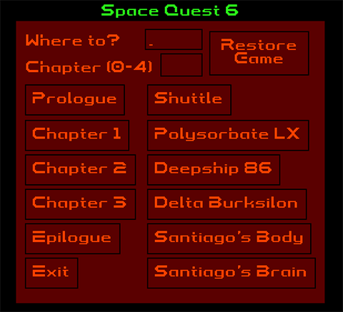 Space Quest 6 Easter Egg